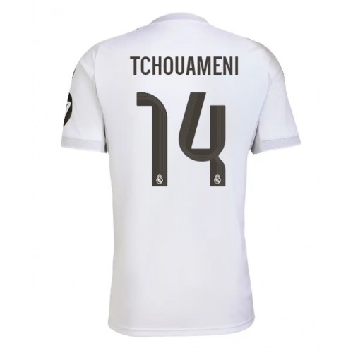 Stroje piłkarskie Real Madrid Aurelien Tchouameni #14 Koszulka Podstawowej 2025-26 Krótki Rękaw